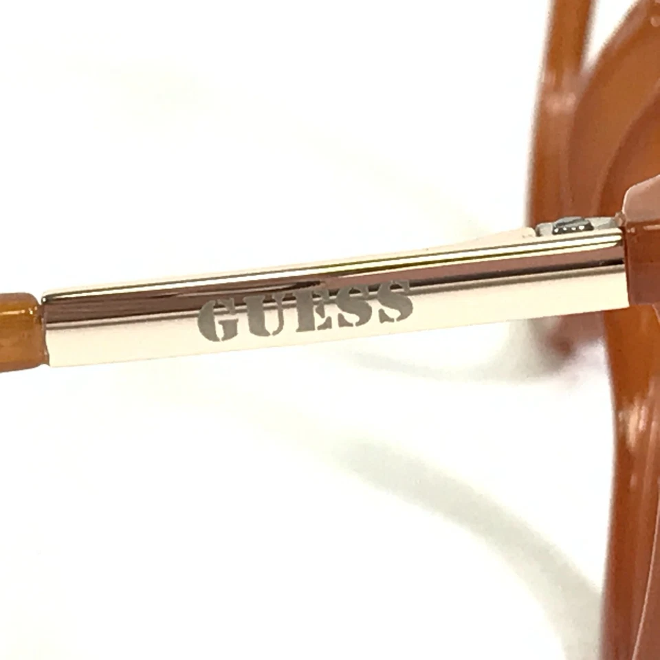 Guess Eyeglasses Frames GU8236 044 Brown Gold Round Full Rim Horn Rim 50-20-145 - Image 4 of 4