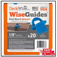 DeckWise Deck Board Gap Spacer 1/8 Inch Hidden Fasteners Plastic Purple 20 Pack