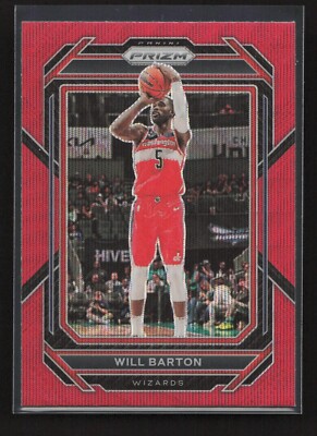2022-23 Panini Prizm Ruby Wave Prizm Will Barton #194 Washington Wizards