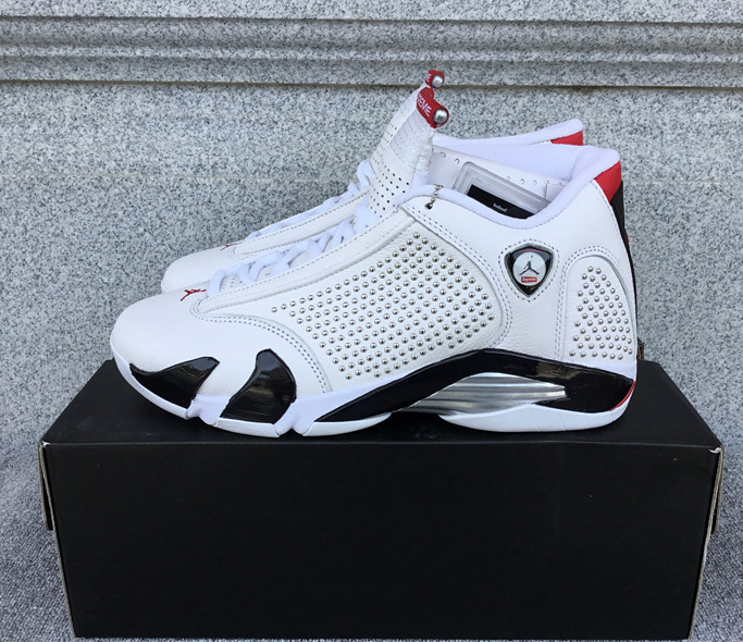 Size 8.5 - Supreme x Air Jordan 14 Retro White for sale