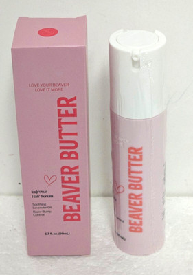 BEAVER BUTTER Ingrown Hair Serum for Razor Bump Control (50ml) with Lavender Oil