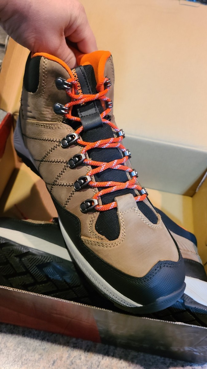 Wolverine Mens Luton Mid Waterproof Hiking Boot Gravel US Size 14