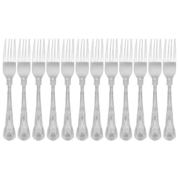 Kings Pattern Table Forks Cutlery Pack of 12 Sunnex Restaurant 207mm