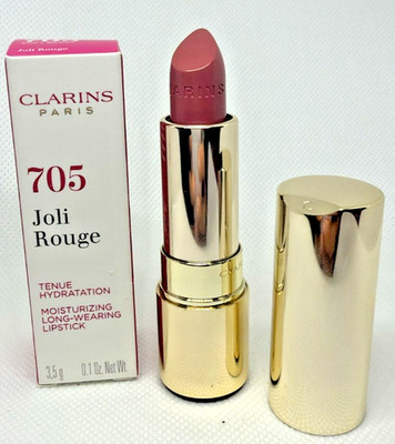 Clarins Joli Rouge Moisturizing Long-wearing Lipstick 705 Soft Berry 0.1 Oz NIB