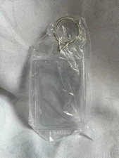 PHOTO KEYCHAINS CLEAR INSERT - 45 X 35 mm - Lot of 100 Pcs - NEW