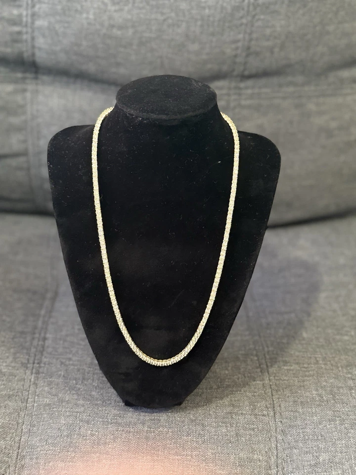 JUEGO DE CADENAS UNIDAS DE ORO 18K - CADENA TENIS, CUERDA DE ORO, CADENA DE ESLABONES MIAMI/CUBANOS Foto 3 de 4