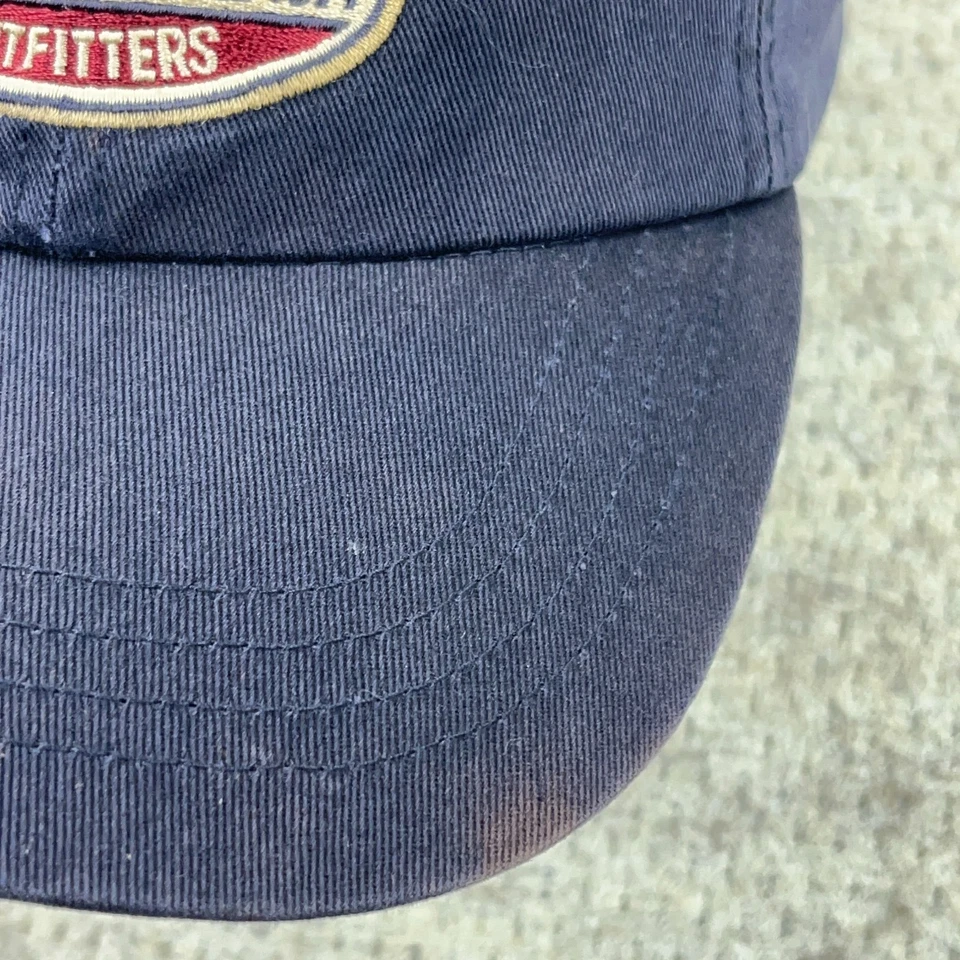 Vintage Y2K American Eagle Hat Cap Leather Strap Back Navy Blue Twill Mens Dad - Image 3 of 4