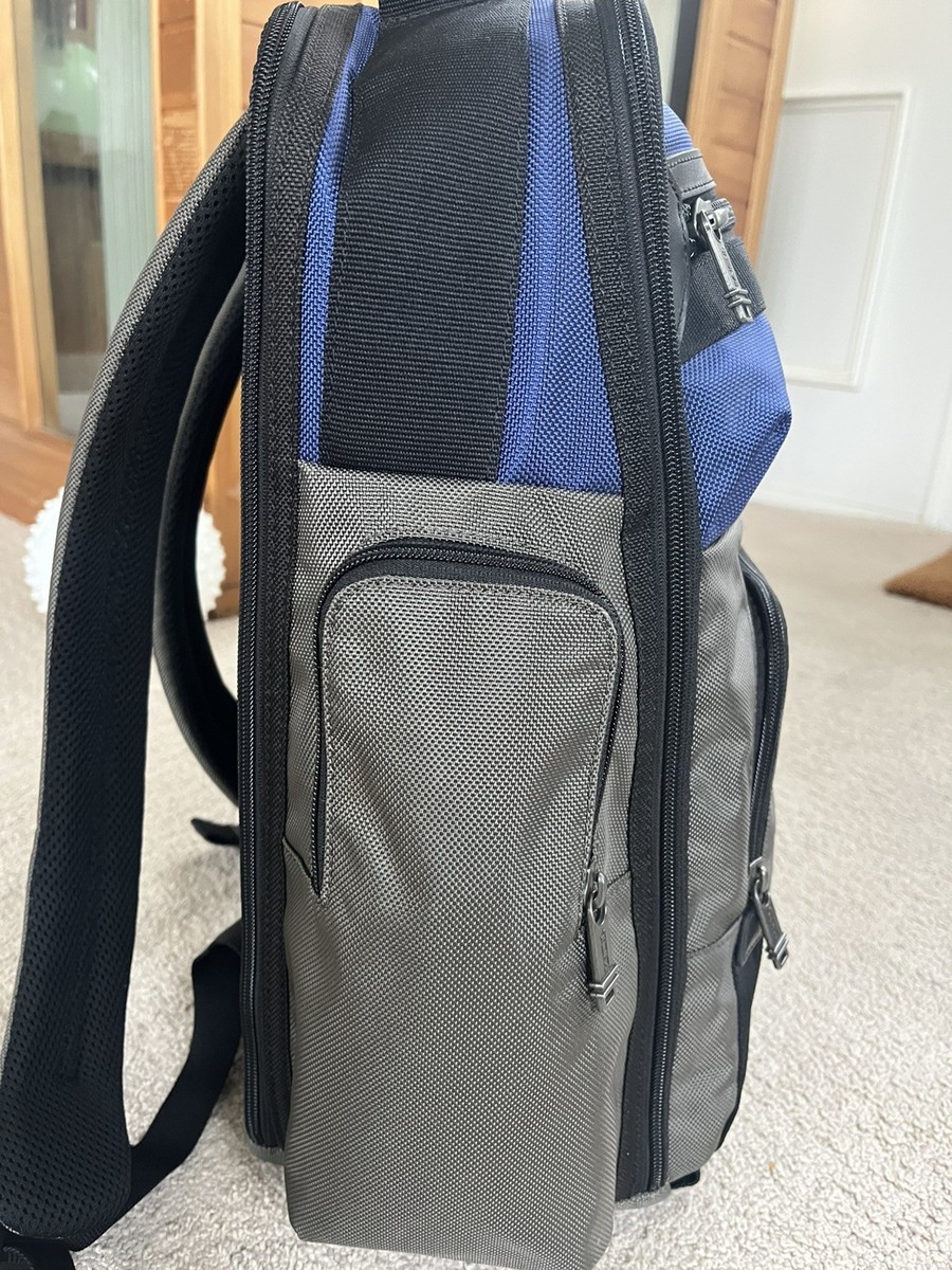 tumi alpha 2 backpack ebay TUMI Alpha 2 Carry On Spinner + Backpack Travel Set Gray Blue READ