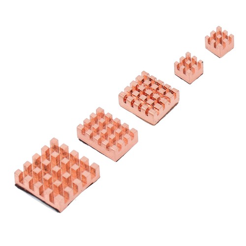 5Pcs CPU Copper Heatsink Strong Thermal Conductivity Cooling Heat Sink Set - Afbeelding 8 van 12