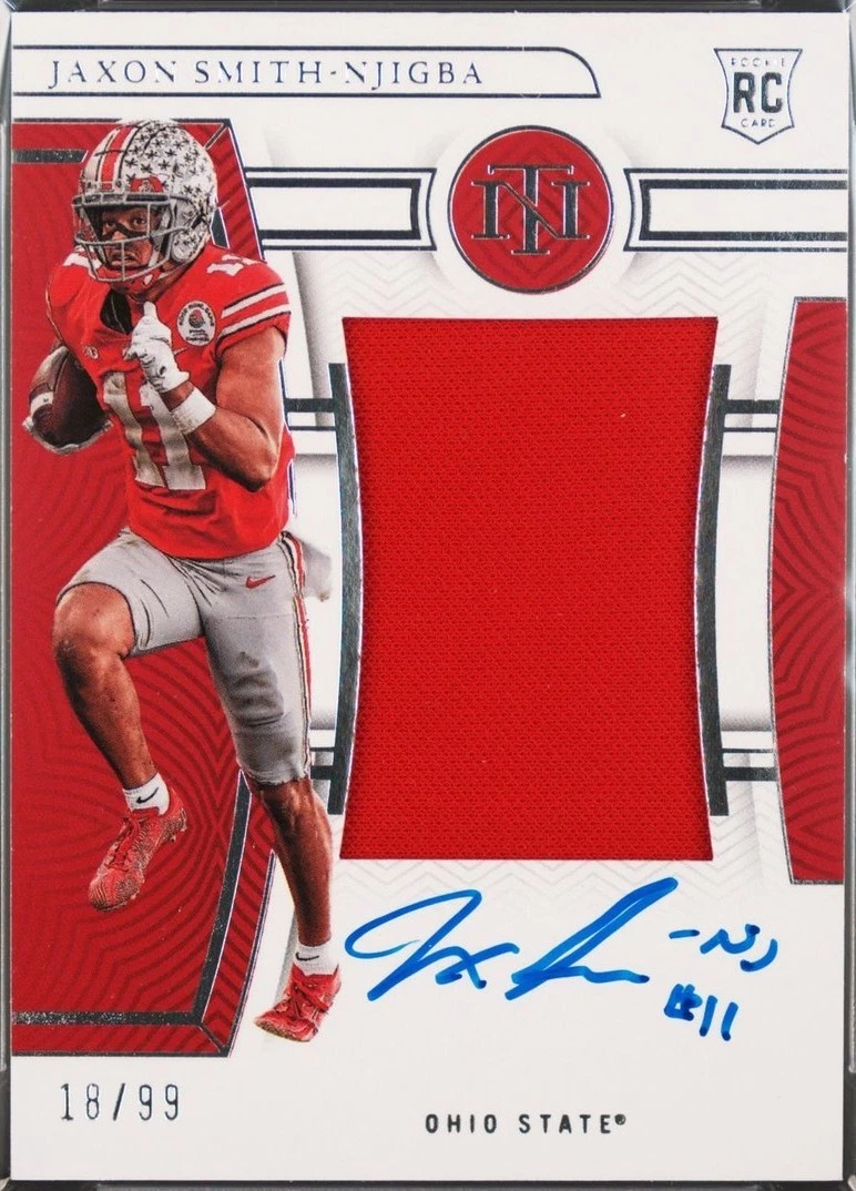 2023 Panini National Treasures Collegiate Jaxon Smith-Njigba #CMS