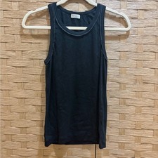 Brunello Cucinelli Black Sleeveless Tank Top ...