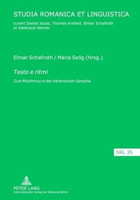 Testo e ritmi: Buch Peter Lang GmbH, Internationaler Verlag der Wissenschaften