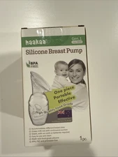 Haakaa Manual Breast Pump 4oz/100ml, New Style Silicone Manual