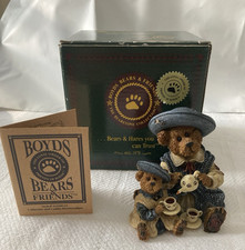 Boyds Bears  Friends Special Edition, 2000, Fine Cup Of Tea Figurine w/box