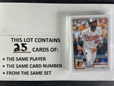 Alberto, Hanser - 2020 Bowman Paper - 25 Card Lot