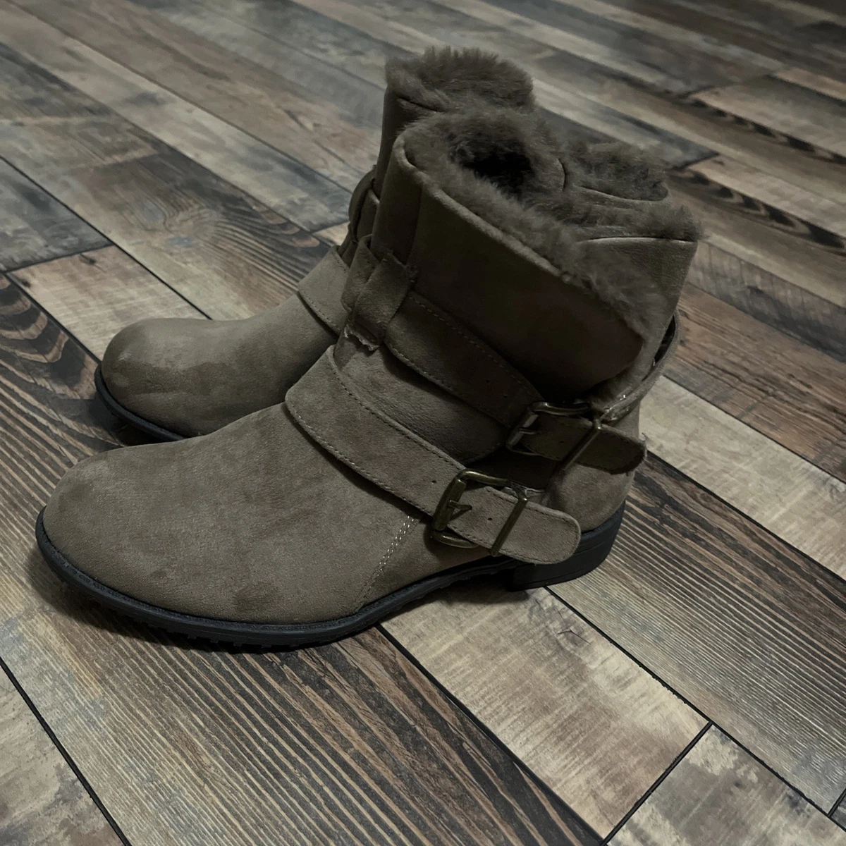 New White Mountain Isleworth Dark Brown Boot - Faux Suede & Fur - Size 13 White Mountain Faux Fur Boots for Women for sale | eBay main image 4