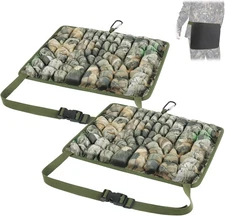 ANGAR 2PACK Hunting Seat Cushion, Memory Foam Silent 2PC, Camouflage 