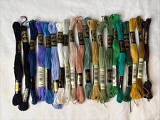DMC 25 Embroidery Floss 100 Cotton Lot Of 20 Skeins Mixed Colors Assortment E