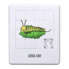 'Caterpillar Eating A Leaf' Sliding Puzzle (PZ00030047)