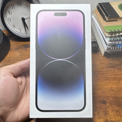 Apple iPhone 14 Pro Max 128GB Deep Purple * BOX only * + Video Included