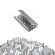 100 Pack Open Serrated Seals for 1/2" Strap Width Polyester