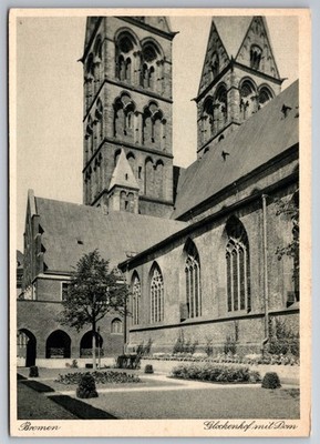 AK Bremen Glockenhof mit Dom 