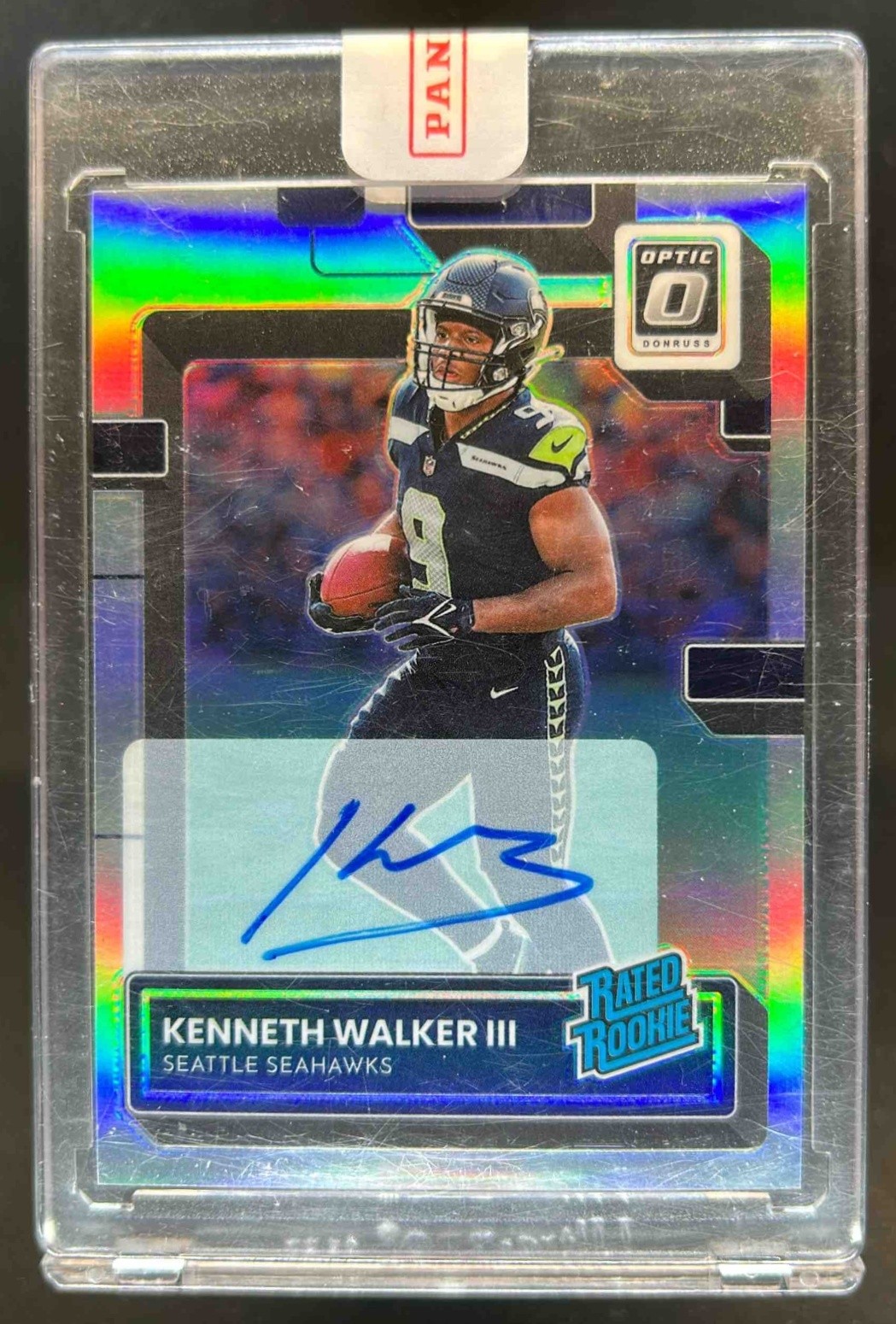 2022 Donruss Optic Kenneth Walker III Rated Rookie RPS Auto Holo RC #100/125