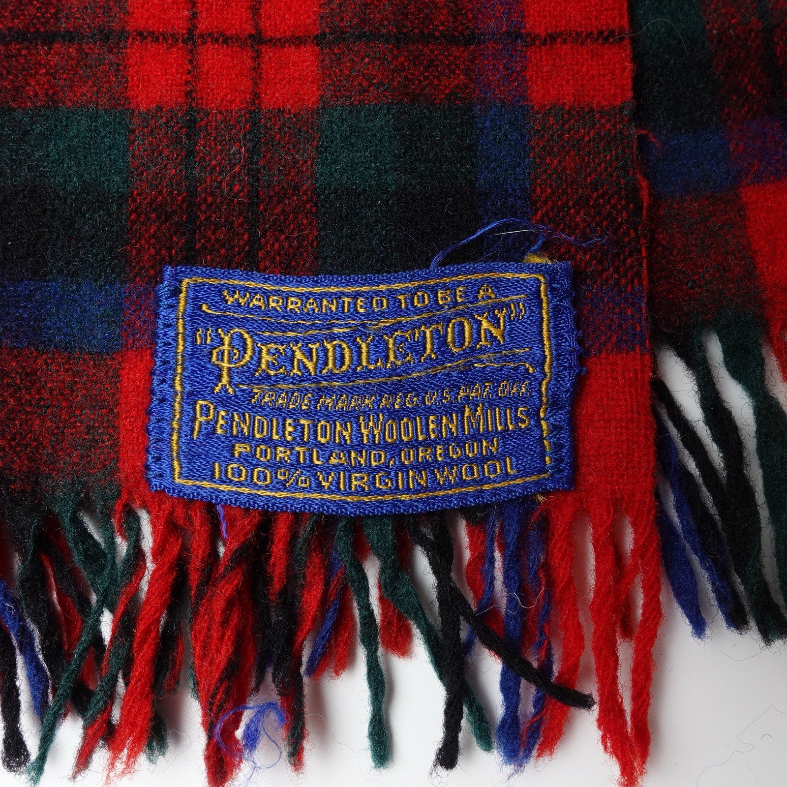 Vintage Pendleton Authentic Red Plaid Tartan Wool… - image 5