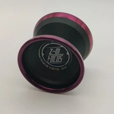 Magic Yo-Yo  Z01 Focus Unresponsive Bi Metal  Black with Purple  Rim