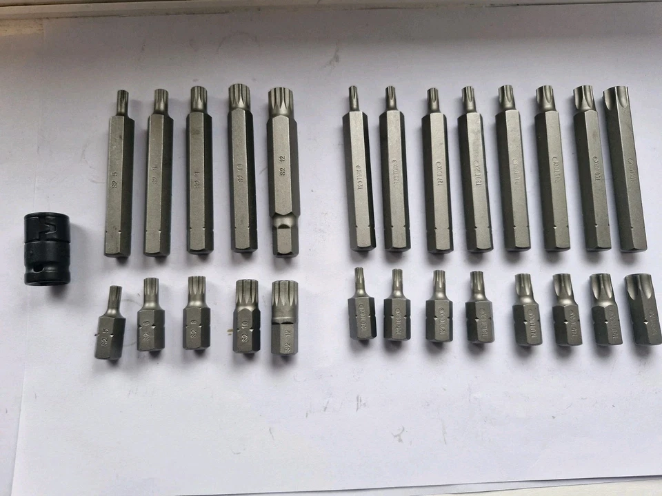 Halfords Advanced 3/8" drive security male torx star T20 to T55 Spline M5 to M12 - Image 2 of 4