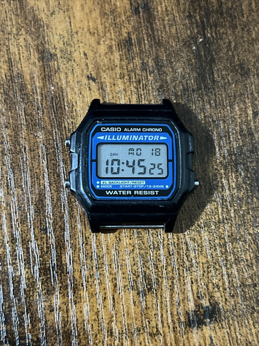 Casio 3298 F-105 Illuminator Digital Watch Men 35mm Black