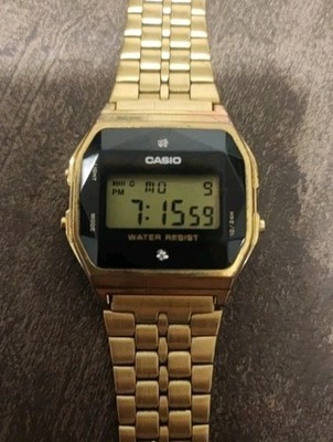 Casio A159WGE Casio Classic Diamond Watch Gold Limited Vintage Casio A159WGE Casio Classic Diamond Watch Gold Limited Vintage
