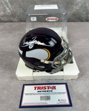 Chuck Foreman Autographed Minnesota Vikings Mini Helmet With Tristar COA