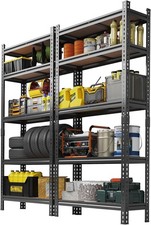 Storage Shelves 5 Tier Garage Shelving Heavy Duty Adjustable Metal Shelving Unit
