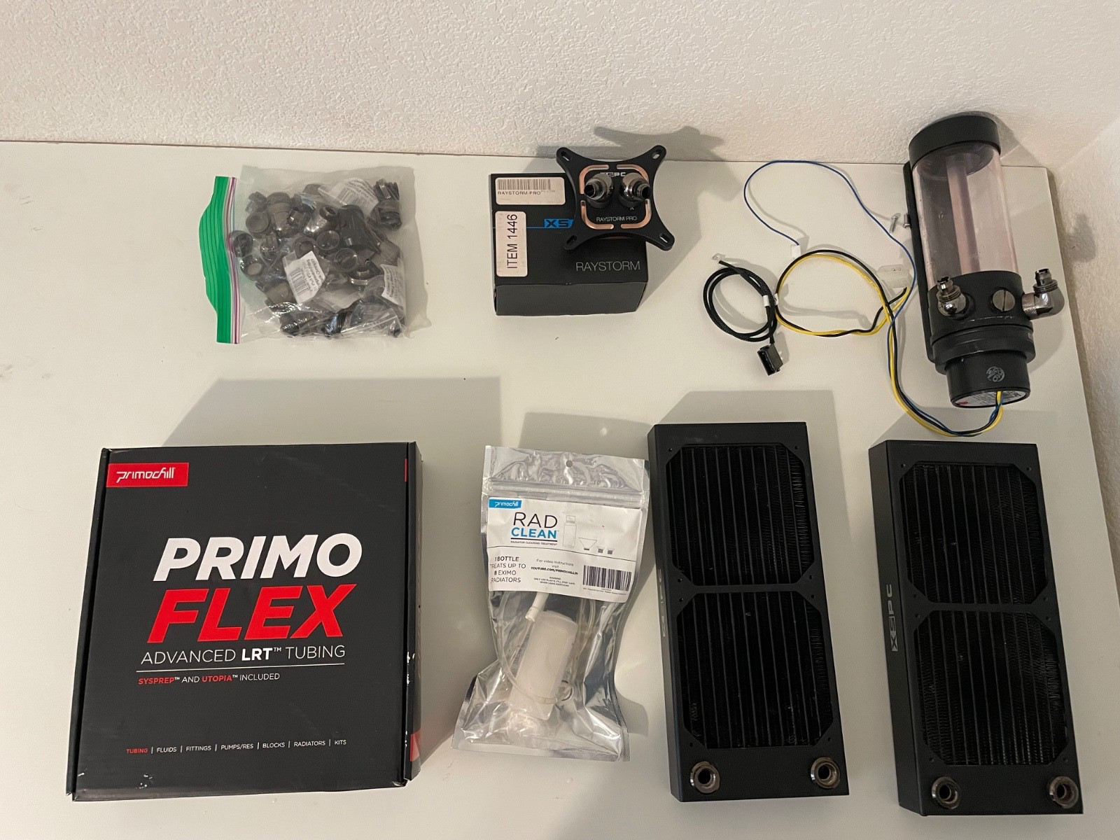 XSPC Raystorm Custom Liquid Water Cooling kit - AMD & INTEL Kit (parts as shown)