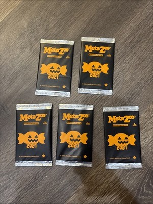 5 MetaZoo Cryptid Nation Halloween Promo Packs 2021 1st Edition