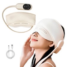 Electric Head Eye Massager 6 Airbag Heating Kneading Headache Migraine Relief US