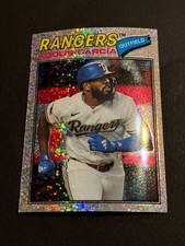 2026 Topps Heritage - Adolis Garcia #384 Chrome Silver Sparkle Refractor