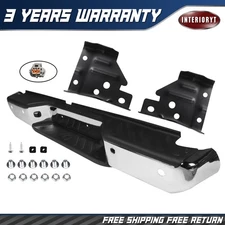 For 2013-2021 Nissan Frontier Chrome Rear Step Bumper Assembly W/ Sensor Hole