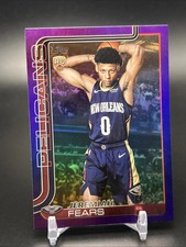 2025-26 Topps Jeremiah Fears Rookie RC TRUE Purple Rainbow /250 #207 Pelicans SP
