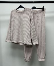 Ex Primark Ladies Fleece Super Soft Pink Pyjama Set Sizes 4-20