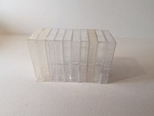 Lot of 10 Empty Audio Cassette Tape Case: Clear plastic shell