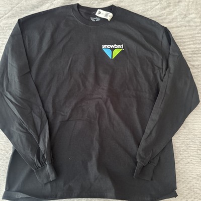 Snowbird Black Long Sleeved Men s, Women s T shirt - Size XL