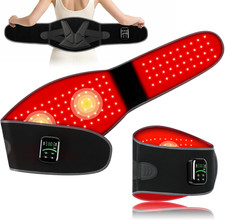 Red Light Therapy Belt, Cordless Warmth Massage, Dual-Side 660Nm 850Nm 5 R