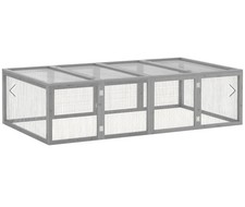 Pawhut Large 6ft Rabbit Run - Grey - excellent condition (used once)