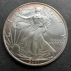 2001 USA American Eagle Bullion $1 Liberty Dollar 1oz Troy 999 Fine Silver Coin