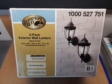 Hampton Bay 2-pack External Wall Lanterns Wet...