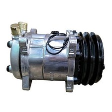 Universal A/C Compressor with Black 2PK Clutch SD 508 Style 5H14 R134A V Belt