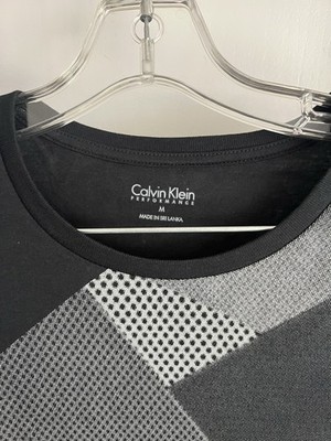 Calvin Klein Performance Men s M Regular Fit Crewneck Graphic T-Shirt Black Gray
