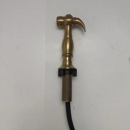 Signature Hardware 497562 Delacour Bridge Kitchen Faucet Side Spray- B.  Gold - Picture 5 of 7